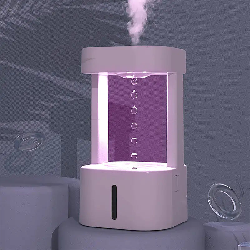 Humidificador antigravedad con forma de gota de agua