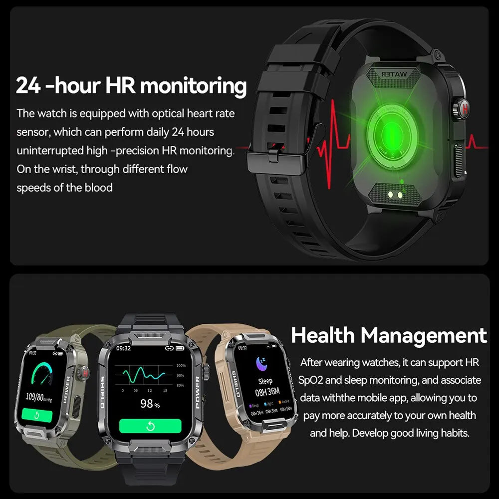 Reloj inteligente militar para exteriores