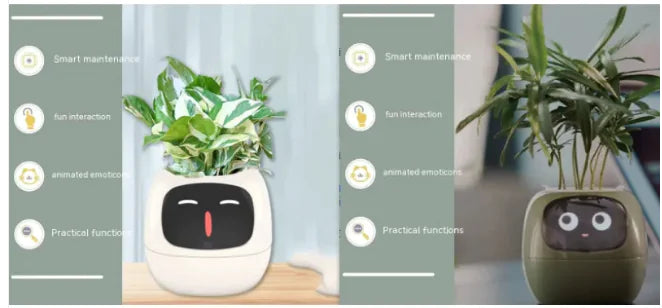 Maceta SmartGrow: expresiones y sensores de IA