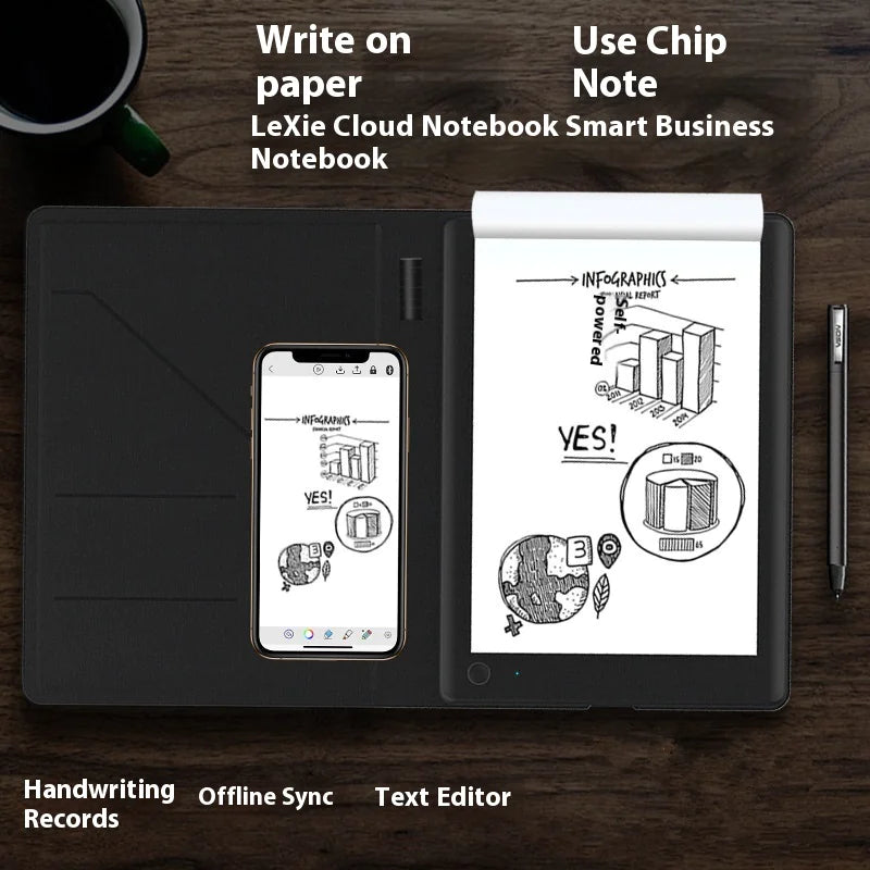 Cuaderno electrónico inteligente para tomar notas y hacer bocetos a mano