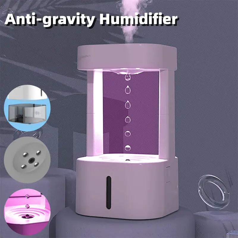 Humidificador antigravedad con forma de gota de agua