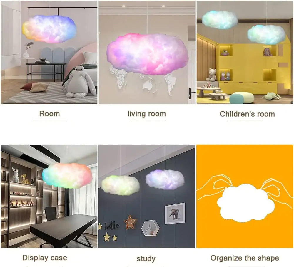 Aplicación de control remoto inteligente con luz de nube grande 3D