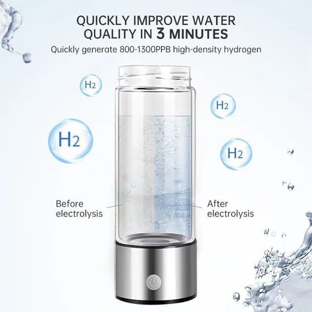 Vaso de agua con hidrógeno inteligente y mejorado para la salud