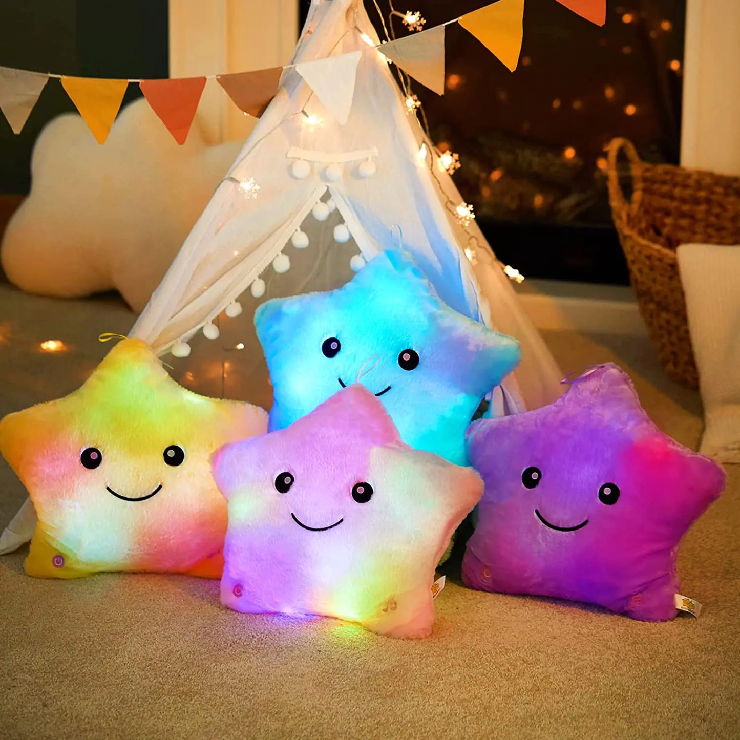 Dreamy Star Glow Pillow